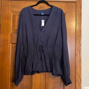 NWT OLD NAVY slate blue top XL TALL